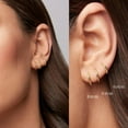 thumbnail image 5 of Small Hoop Earrings for Women Men Silver Huggie Hoop Earrings for Cartilage Helix Hypoallergenic Surgical Stainless Steel Earrings 6/8/10/12mm Thin Silver Hoops Set, 5 of 9