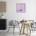 thumbnail image 2 of Stupell Industries Bakery Goods on Purple Food & Beverage Painting Gray Framed Art Print Wall Art, 24 x 24, 2 of 8