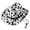 White,Black, variant on Sturdy, Felt Cowboy Hat for Men, Women and Teens, Western Hat (Black and White Cowprint)