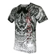 thumbnail image 5 of Xtreme Couture By Affliction Men's T-Shirt IMPERIAL DRAGON Biker MMA White, 5 of 12