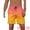 Pink Yellow, variant on Unique Bargains Men's Contrast Color Summer Beach Colorful Swimwear Shorts 28 Black Gray