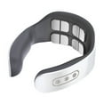 thumbnail image 2 of Cervical Massager with Hot Compress | 9 Massage Modes | 8 Massage Heads | USB Rechargeable | Lightweight ABS | Portable for Adults | 18x13.5x13cm | White | & Shoulder, 2 of 8
