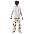 thumbnail image 4 of FORMRS Boys Pajama Pants with Pockets Size 6-8Y Kids Lounge Sleep Bottoms, Hand Drawn Pumpkin, 4 of 8