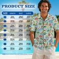 thumbnail image 6 of Whosucclay Pineapple Hibiscus Palm Tree Boat Print Matching Hawaiian Shirts Women's Summer Dress with Pockets Men's Button Down T-Shirt for Holiday Party Beach Tropical Sundress, Size XL, 6 of 7