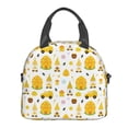 thumbnail image 2 of Goofa Gnomes Bees Pattern Lunch Bag ,Insulated Lunch Box, Small Leakproof Cooler Food Lunch Containers Reusable High Capacity Lunch Tote Bags, 2 of 8