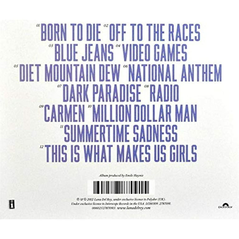Lana Del Rey - Born to Die - CD 