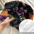 thumbnail image 4 of King Size Fitted Sheet Set - Pumpkins Halloween 3 Piece Bedding Sets 16" Deep Pocket Fitted Sheet with 2 Pillowcases, Black Horror Purple Floral Brushed Microfiber Hotel Luxury Bed Sheets, 4 of 9