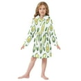thumbnail image 6 of FORMRS Niños Bathrobe Unisex Hooded Robe Soft Plush Pajamas Sleepwear, Size 7-9T, Avocado, 6 of 7