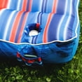 thumbnail image 7 of Big Joe Captain's Float Pool Float Adult Doubled-Sided Mesh 3 Feet Bean Filled Pool Float with Cup Holder Blurred Americana, 7 of 7