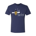 thumbnail image 2 of Wild Bobby, Be Fearless Buzzing Bee Pop Culture Mens Premium Tri Blend T-Shirt, Vintage Navy, Small, 2 of 3