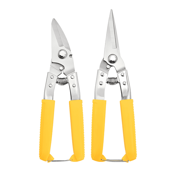 EXLEAF Sharp Sheet Metal Tin Snips,Ergonomic Straight Cutter for DIY&Gardeningharp Sheet Metal Cutter for Precision Cutting,Ergonomic Straight Snips for DIY and Gardening