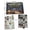E001- A, variant on 24-Piece Advent Calendar for Adults in Black and Gold Style with Miniature Props, Intriguing Murder Mystery Games for Adults for Case Resolution and Games for Adults and Family,
