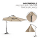thumbnail image 4 of Sombrilla de Jardin para Exterior Duralife Altura Ajustable 3M Diámetro Beige, 4 of 8