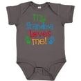 thumbnail image 3 of Inktastic My Grandma Loves Me Boys or Girls Baby Bodysuit, 3 of 5