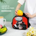 thumbnail image 6 of Jujutsu Anime Kaise Lunch Box with Portable Tableware Lunch Bag Reusable Food Tote Bag for Snacks Drinks, 6 of 8