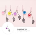 thumbnail image 4 of EeaseMX 2 tapones para auriculares de 3,5 mm con diseño de hojas y flores, bonitos tapones antipolvo colgantes., 4 of 7