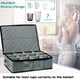 thumbnail image 3 of Caja de almacenamiento para tazas de café, contenedores de almacenamiento con capacidad para 12 cristalería, tazas de café y tazas de té, estuche acolchado para vajilla con divisores, 3 of 5