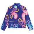 thumbnail image 4 of Jackets for Women Winter Coat Jackets Flannel Stand Collar Jacket(Cute Octopus Sea Life,Size:S-4XL), 4 of 7