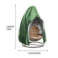 thumbnail image 3 of Patio Hanging Chair Cover with Adjustable X-Lock System and Zipper, Easy On Easy Off, Heavy Duty 100% Waterproof 600D Oxford Swing Egg Chair Winter Cover, 3 of 7