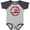 Baseball Heather and Navy, variant on Inktastic My Gigi Loves Me Boys or Girls Baby Bodysuit