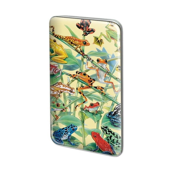 Tropical Rainforest Frogs Froggies Dart Metal Rectangle Lapel Hat Pin Tie Tack Pinback
