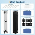 thumbnail image 6 of 10x20 FT Pop Up Outdoor Canopy Tent – 4 Removable Sidewalls, with One Push Setup, Reinforced Frame, Outdoor Easy Up Canopy Tent with Portable Roller Bag, Adjustable Height, Sandbags, 6 of 7
