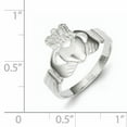 thumbnail image 2 of 925 Sterling Silver Claddagh Ring Celtic, 2 of 6