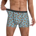 thumbnail image 3 of Men's Boxer Briefs, Funny Lobsters Soft Comfy Mens Underwear Boxer Briefs Breathable With Widen Waist, 3 of 7