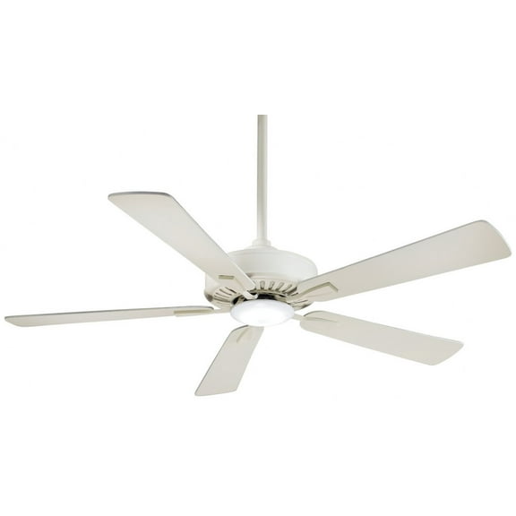 Led Ceiling Fan In Transitional Style 13.25 Inches Tall By 52 Inches Wide-Bone White Finish-Bone White Blade Color Minka Aire Fans F556l-Bwh
