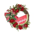 thumbnail image 4 of Naiovety de pared no marchita para Navidad, respetuosa con el medio ambiente y fácil de mantener para decoración de puertas Flores artificiales Tipo D, 4 of 6