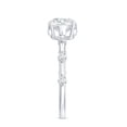 thumbnail image 3 of Rosec Jewels - Lab Created Diamond Circle Engagement Ring with Spaced Accent (Ef-VS Quality) - 1 Ct Diamond Ring, 925 Sterling Silver, US 4.00, 3 of 8