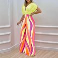 thumbnail image 2 of Traje de dos piezas informal de moda con cintura deportiva y estampado floral de verano para mujer Wmkox8yi  bvn596, 2 of 8