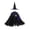 Purple, variant on Odeerbi Kids Girls 2 PCS Witch Cape Set Irregular Hem Lace Cloak with Witch Hat Halloween Outfit
