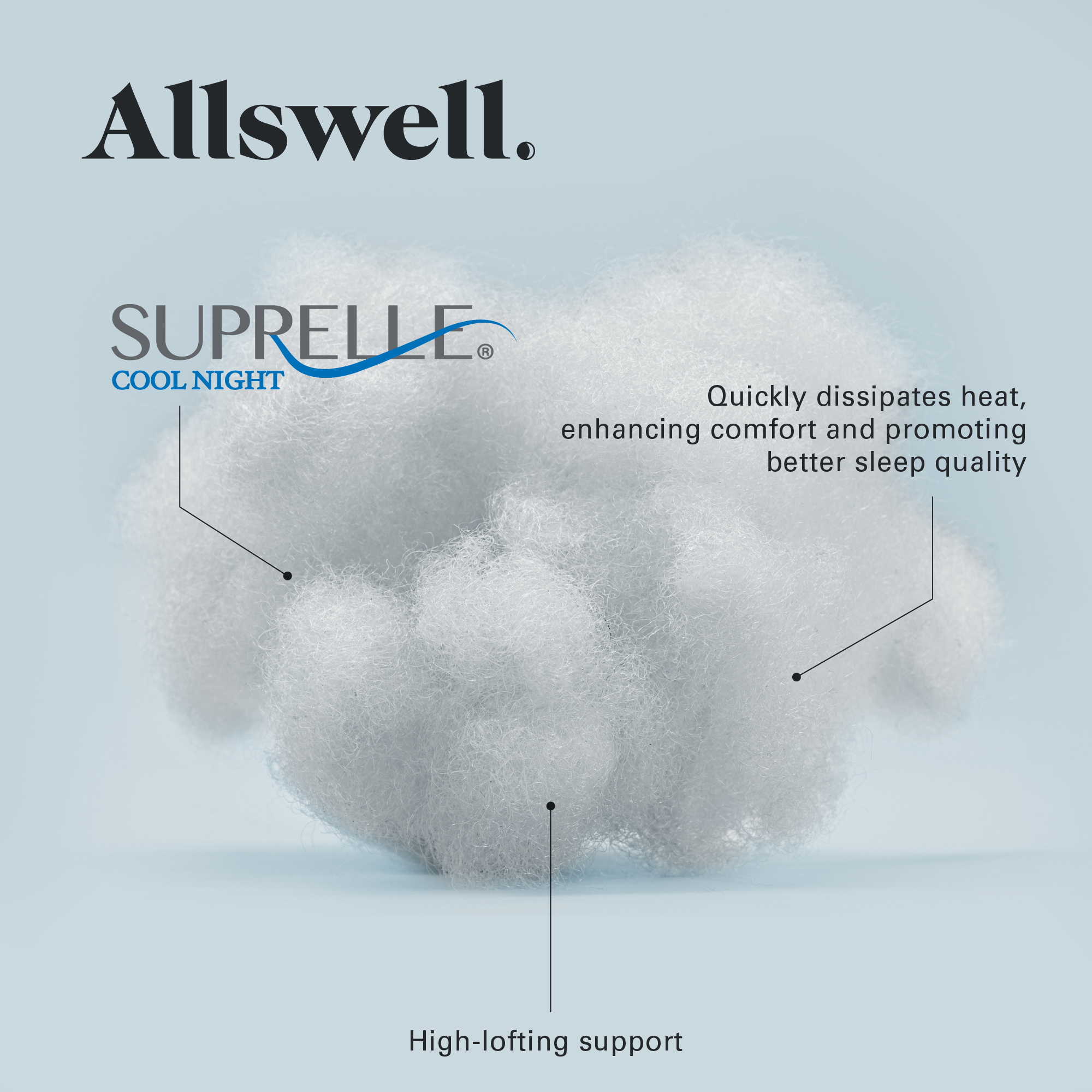 Allswell Cool Lux Bed Pillow, 2 Pack Standard/Queen photo 5