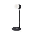 thumbnail image 1 of Methold Lámpara de escritorio LED 3 en 1, luz de escritorio plegable con altavoz Bluetooth de carga inalámbrica Cables de audio/vídeo negro, 1 of 8