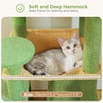 thumbnail image 4 of Large Cat Tree cm Cat Tower for Large Cats Cat Condo with Sisal-Cove Scratching Posts and Pads Padded Perch Dual Condo and Basket for Indoor Cats-Grey Small, 4 of 7
