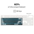 thumbnail image 2 of Teclado mecánico para juegos MageGee MK-Box 68 teclas negro/gris, 2 of 8