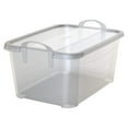 thumbnail image 3 of Drevy Clear Stackable Closet & Storage Box 55 Quart Containers, (12 Pack), 3 of 6
