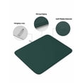 thumbnail image 3 of Dish Drying Mat for Kitchen Counter Solid Color Drying Pad Absorbent Drying Mats for Countertops Sinks Draining Racks Dark Green Reversible Drainer Kitchen Accessories 18x24 Inch, 3 of 7
