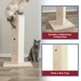 thumbnail image 6 of TRIXIE Soria Plush & Sisal 31.5" Square Scratching Posts, Cat Toys for Hunting, Beige, 6 of 9