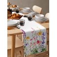 thumbnail image 6 of Ldtrchee Spring Floral Table Runner 90 Inches, Colorful Summer Botanical Weeping Bed Runner Dresser Scarves Tabletop for Indoor Outdoor Parties/Ceremony/Banquet, 13" x 90", 6 of 8