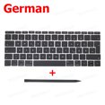thumbnail image 1 of New Replacement Keyboard Keys Keycap US UK French Russian Spain EU For Macbook Pro Retina 13" A1708 Key Cap 2016 2017 Year German, 1 of 6