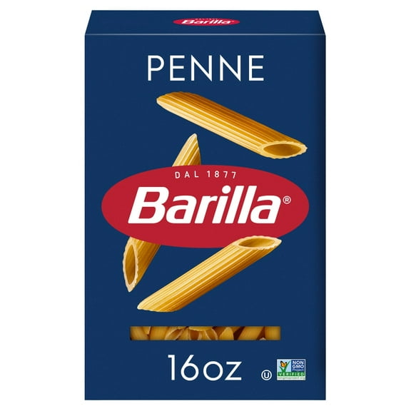 Pack of 4 Barilla Penne Pasta, Quality Non-GMO and Kosher Certified Pasta, 16 oz (packaging may vary)