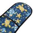 thumbnail image 2 of Dailycode Double Sided Oven Mitt with Loop Heat Resistant Kitchen Long Potholders 7" x 35" Turtle Starfish Fish Seaweed, 2 of 6