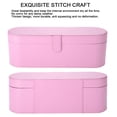thumbnail image 5 of Caja de Almacenamiento para Secador de Pelo, Bolsa para Guardar Secador se Pelo, Bolsa se Viaje a Prueba se Golpes a Prueba se Humedad, Organizador Rígido se Cuero PU para Secador de Pelo (Rosa), 5 of 5