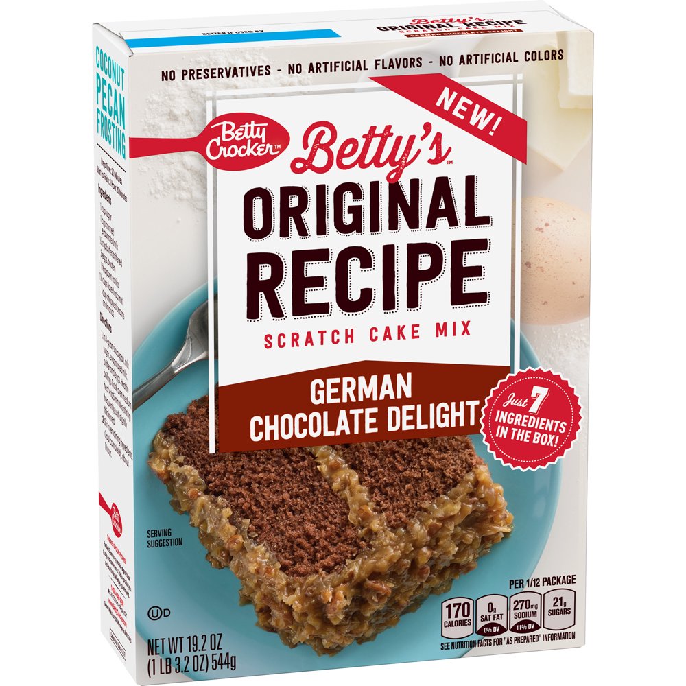 Betty Crocker German Chocolate Delight Scratch Cake Mix, 19.2 oz