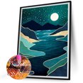 thumbnail image 2 of Pintura de diamante 5D DIY Taladro redondo completo Luna Kit Decoración del hogar Artesanía (VIP598) FLhrweasw Nuevo, 2 of 9