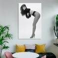 thumbnail image 6 of American Film Actresses Demi Moore Black And White Sexy Poster Canvas Poster Wall Art Picture Prints Hanging Photo Gift Decor Home Posters Artworks 24x36inch(60x90cm), 6 of 6