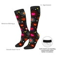 thumbnail image 4 of Naloa Geometric Hearts Thigh High Socks Extra Long Stretchy Sock Women Over Knee High Opaque Stocking Daily Wear, 4 of 6