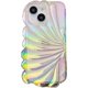 thumbnail image 1 of Funda para iPhone 13, lujosa funda holográfica con láser 3D, bonita carcasa ondulada con purpurina para mujeres y niñas, funda protectora de silicona (iPhone 13 de 6,1 pulgadas), 1 of 4
